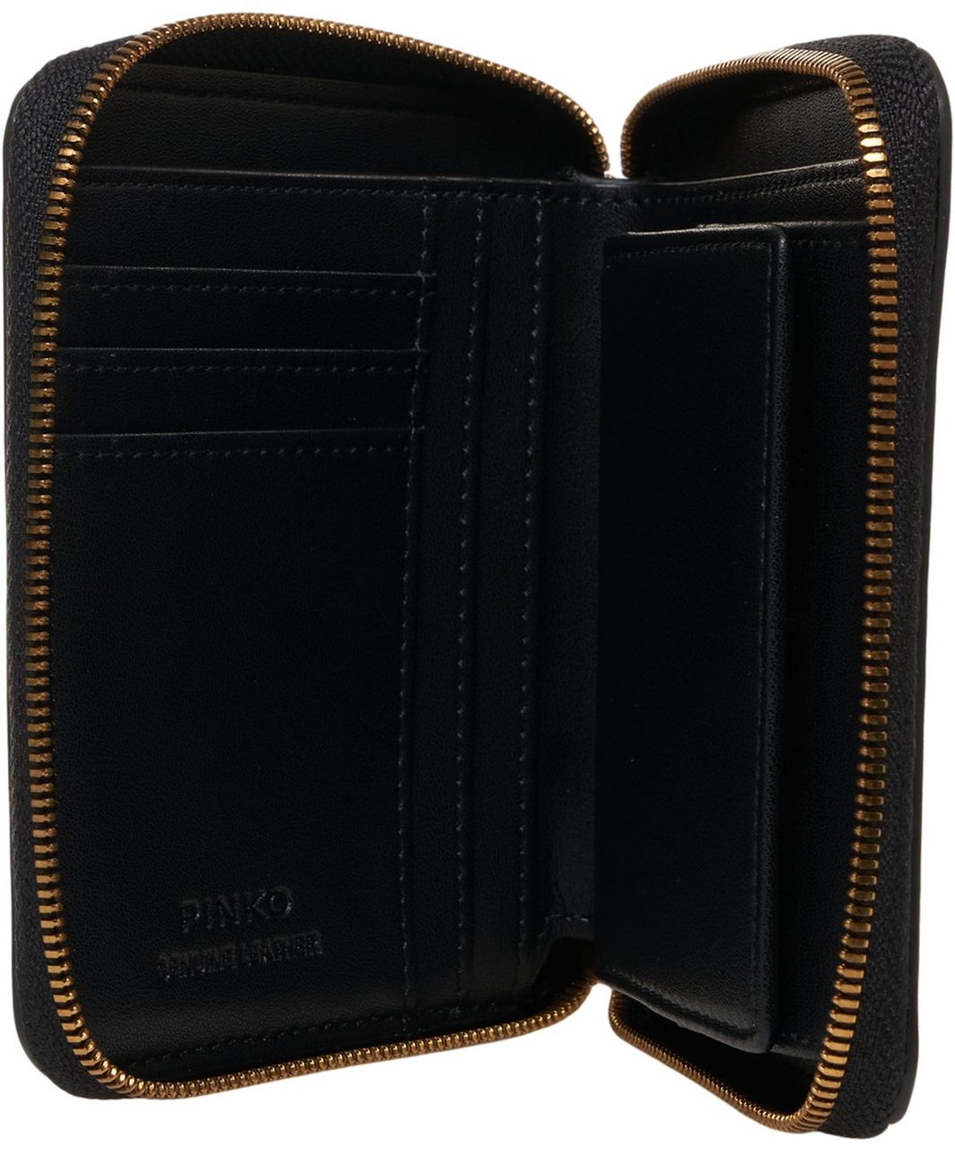 Pinko Wallet with logo Zwart
