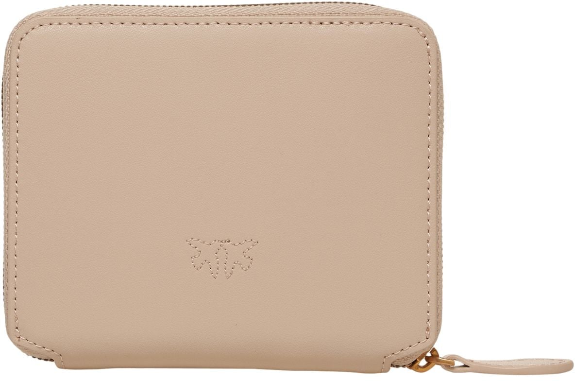 Pinko Wallet with logo Beige