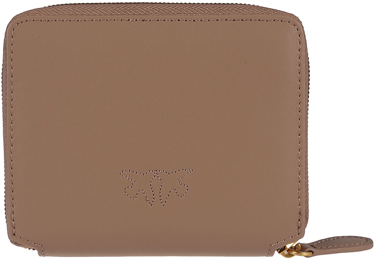 Pinko Taylor Zip Around Wallet Nude Beige