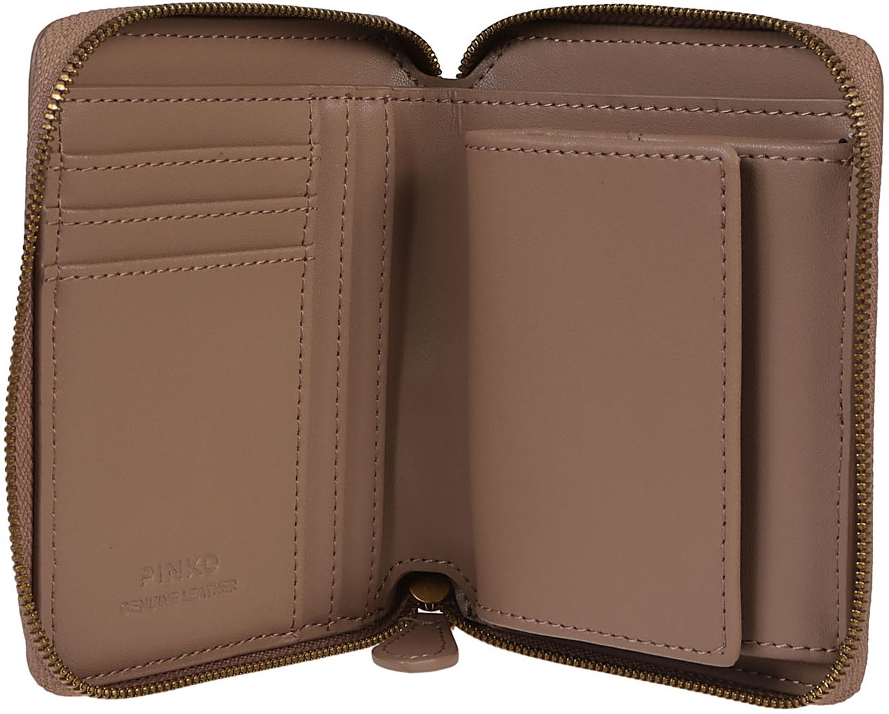 Pinko Taylor Zip Around Wallet Nude Beige