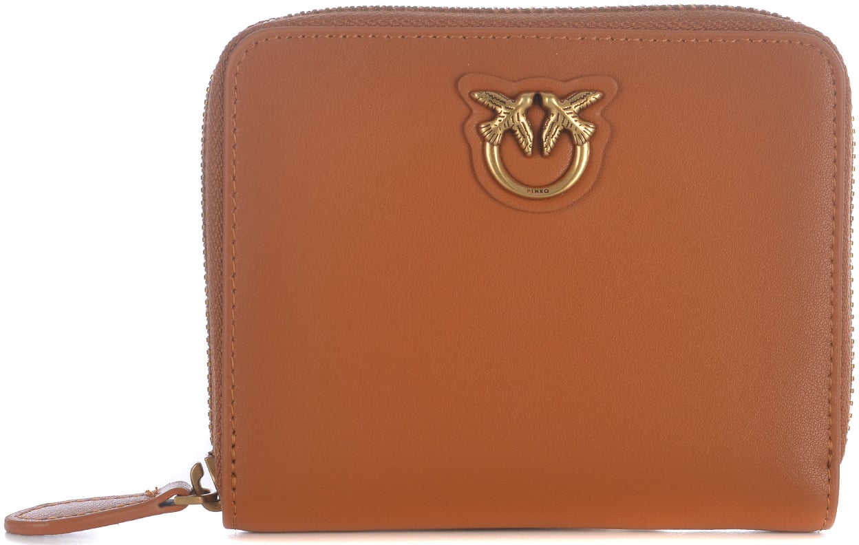Pinko Wallets Leather Brown Bruin