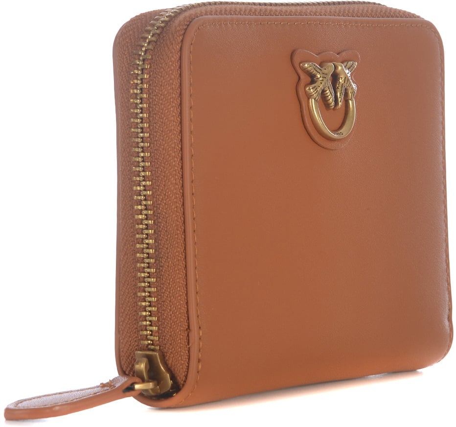 Pinko Wallets Leather Brown Bruin