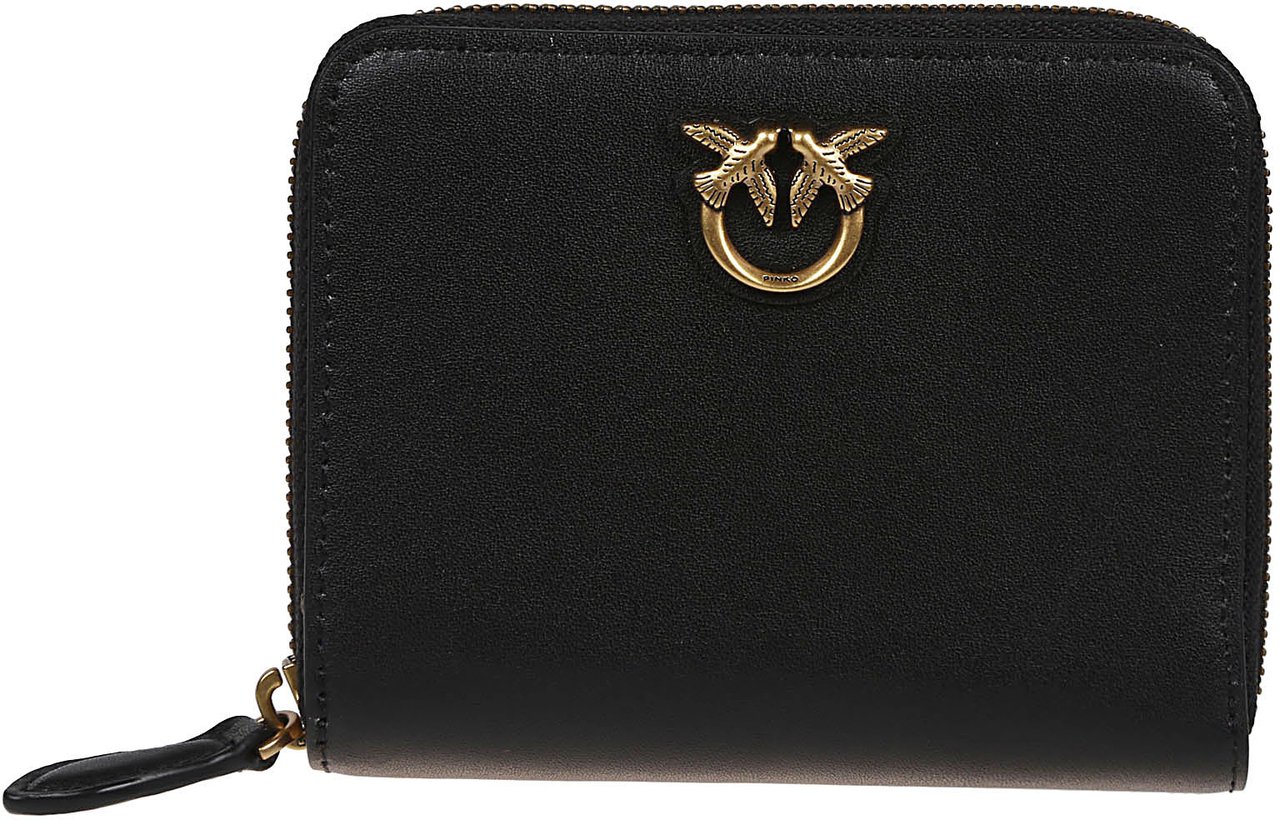 Pinko Taylor Zip Around Wallet Black Zwart