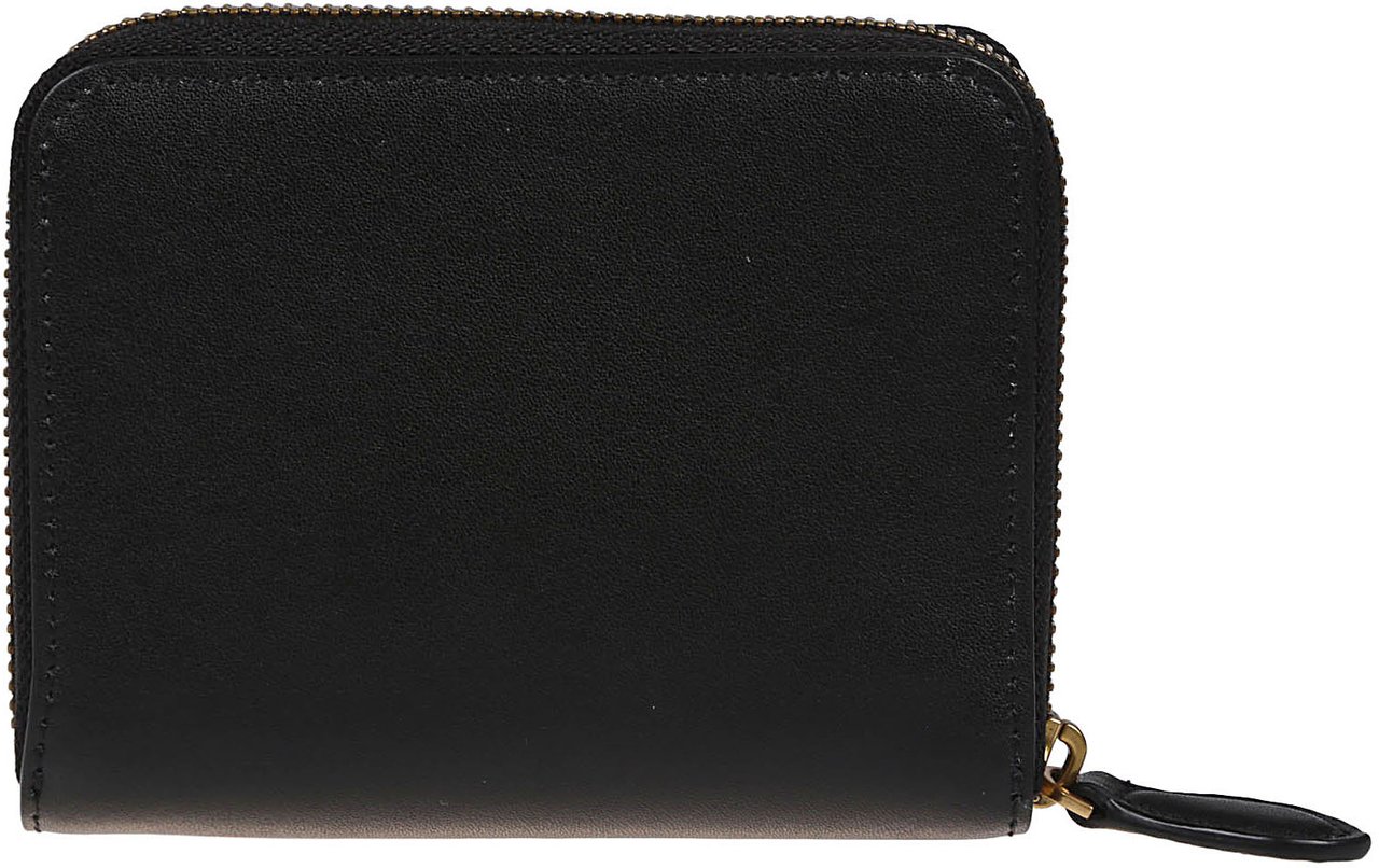 Pinko Taylor Zip Around Wallet Black Zwart