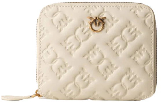 Pinko Wallets Bianco Setaantique Gold Goud