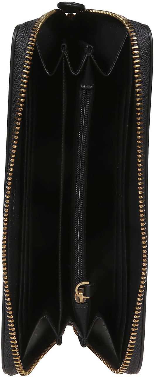Pinko Ryder Zip Around Wallet Black Zwart