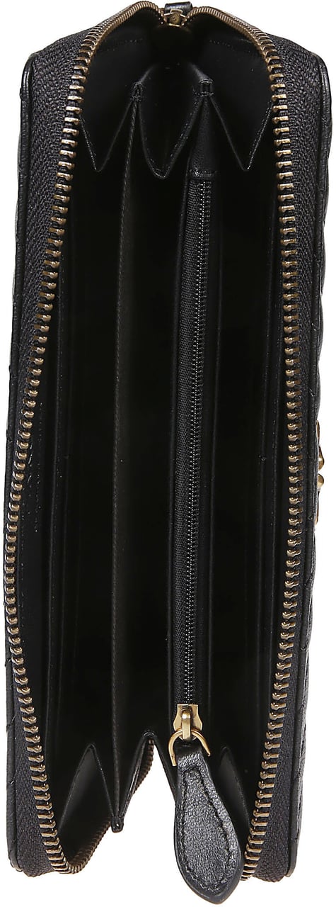 Pinko Ryder Zip Around Wallet Black Zwart