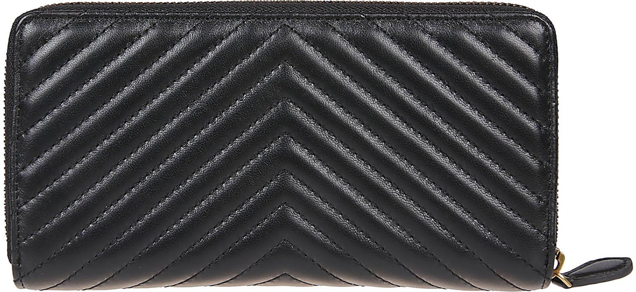 Pinko Ryder Zip Around Wallet Black Zwart