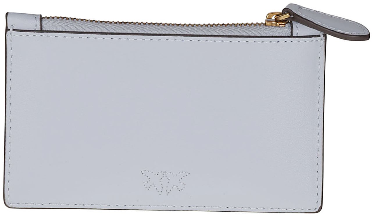 Pinko Airone Credit Card Holder Blue Blauw