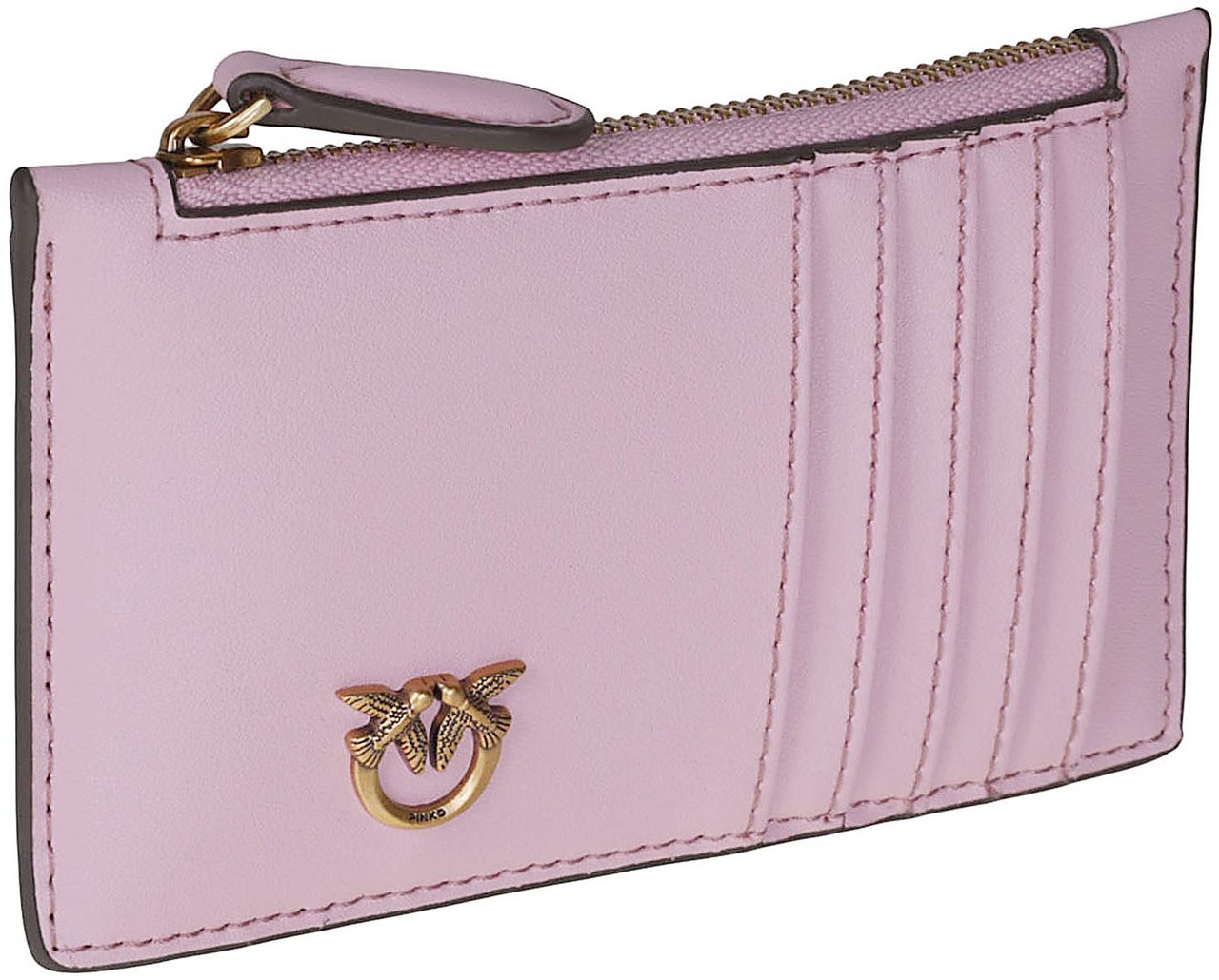 Pinko Airone Credit Card Holder Pink Roze