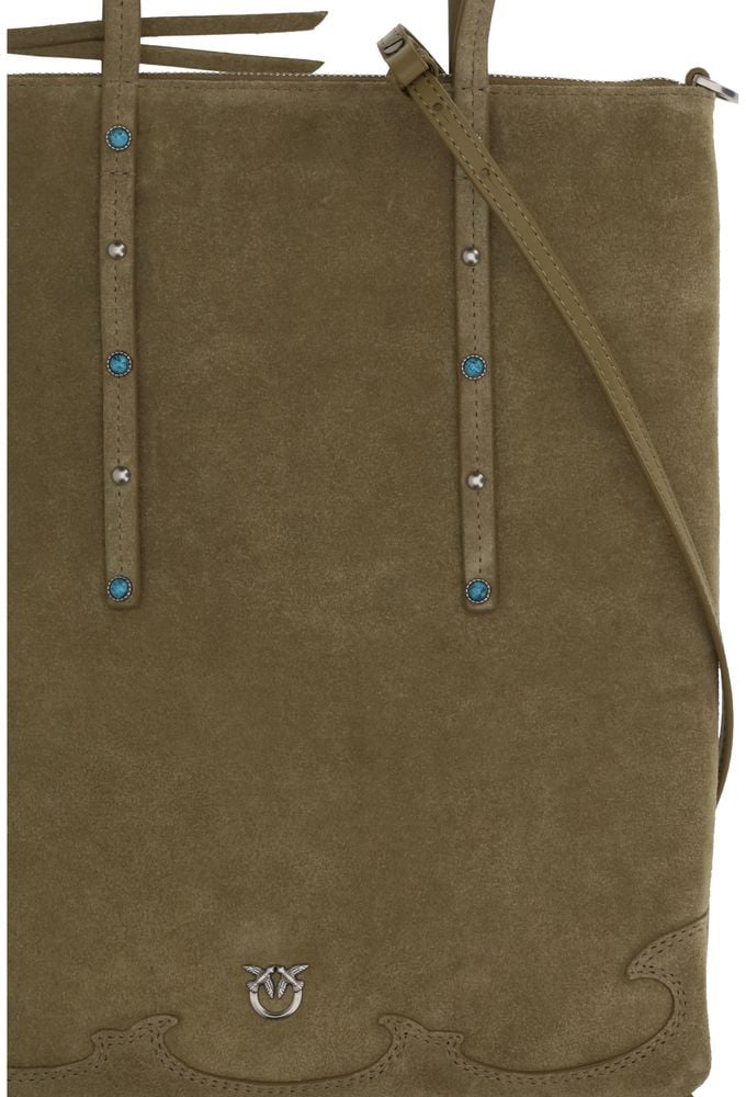 Pinko PINKO Bicolor Calf Leather Bos Taurus Shoulder Bag Divers