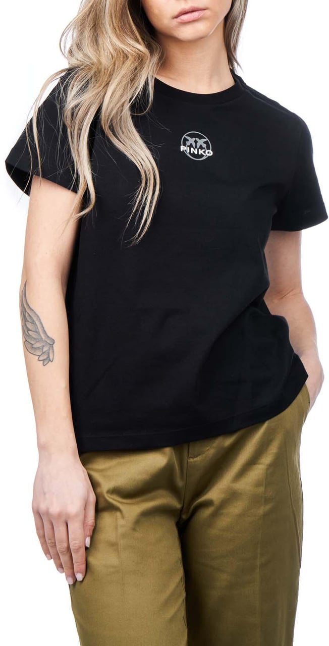Pinko T-Shirts And Polos Black Zwart
