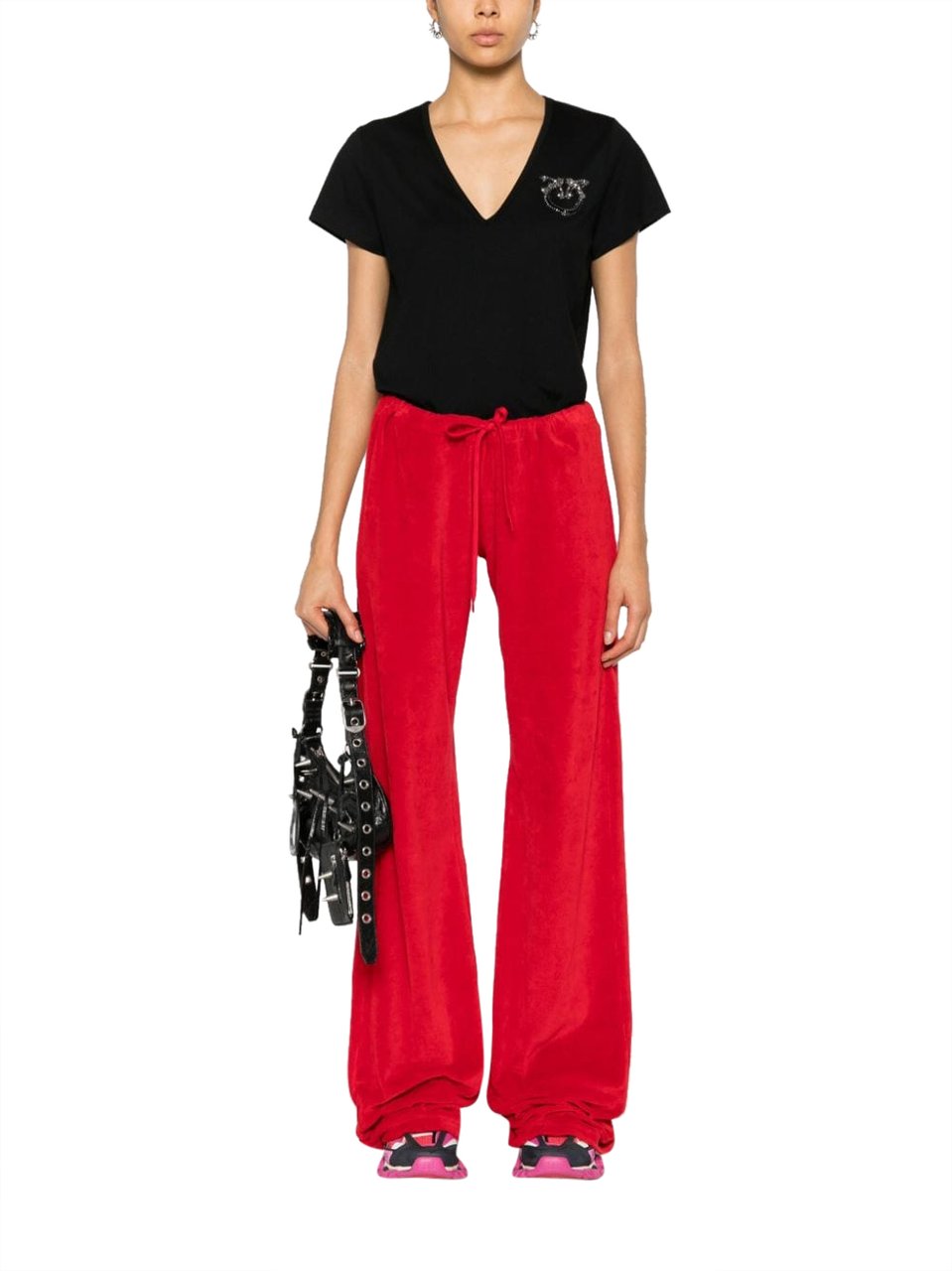 Pinko T-Shirts And Polos Nero Limousine Zwart