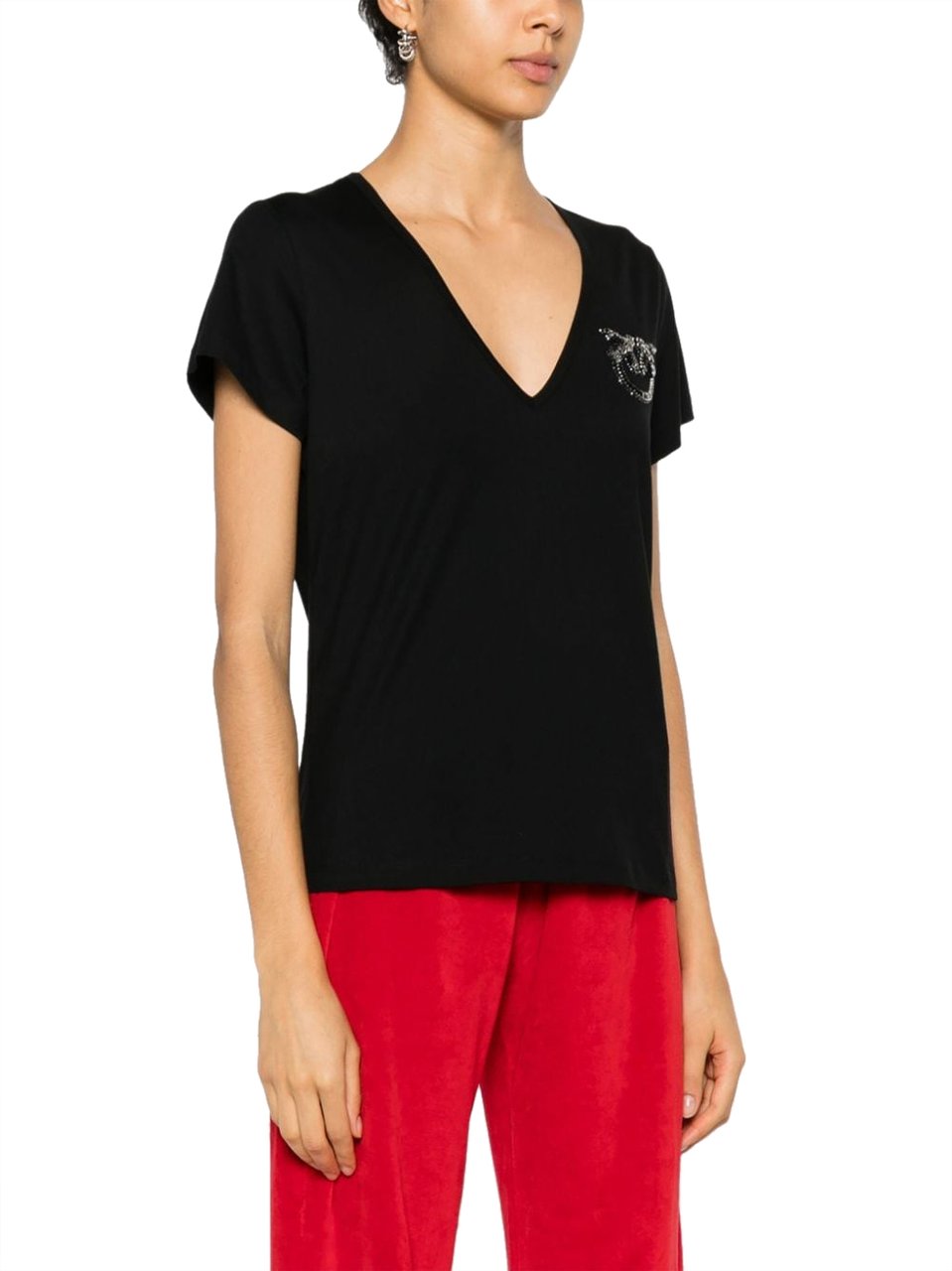 Pinko T-Shirts And Polos Nero Limousine Zwart