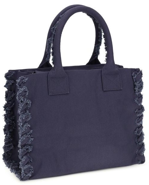 Pinko PINKO Blue Cotton Shoulder Bag Blauw