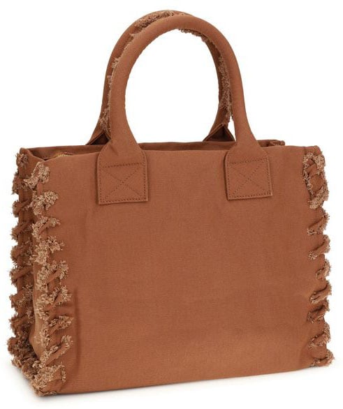 Pinko PINKO Brown Cotton Shoulder Bag Bruin