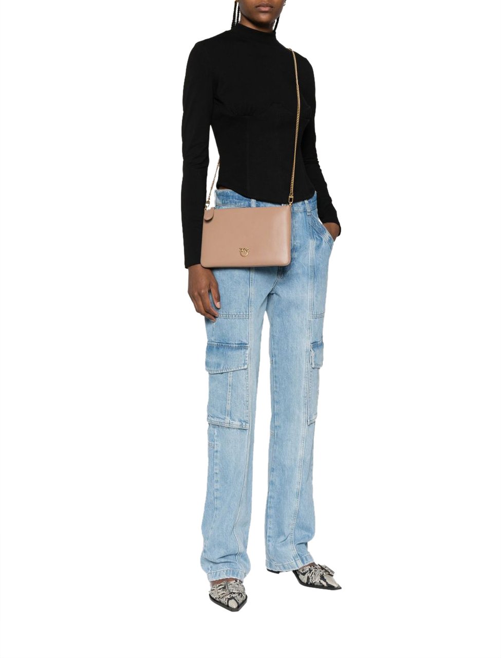 Pinko Bags Beige Grigio Beige