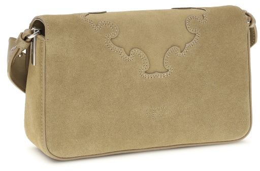 Pinko PINKO Beige Calf Leather Bos Taurus Shoulder Bag Beige