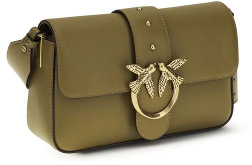 Pinko PINKO Bicolor Calf Leather Bos Taurus Shoulder Bag Divers