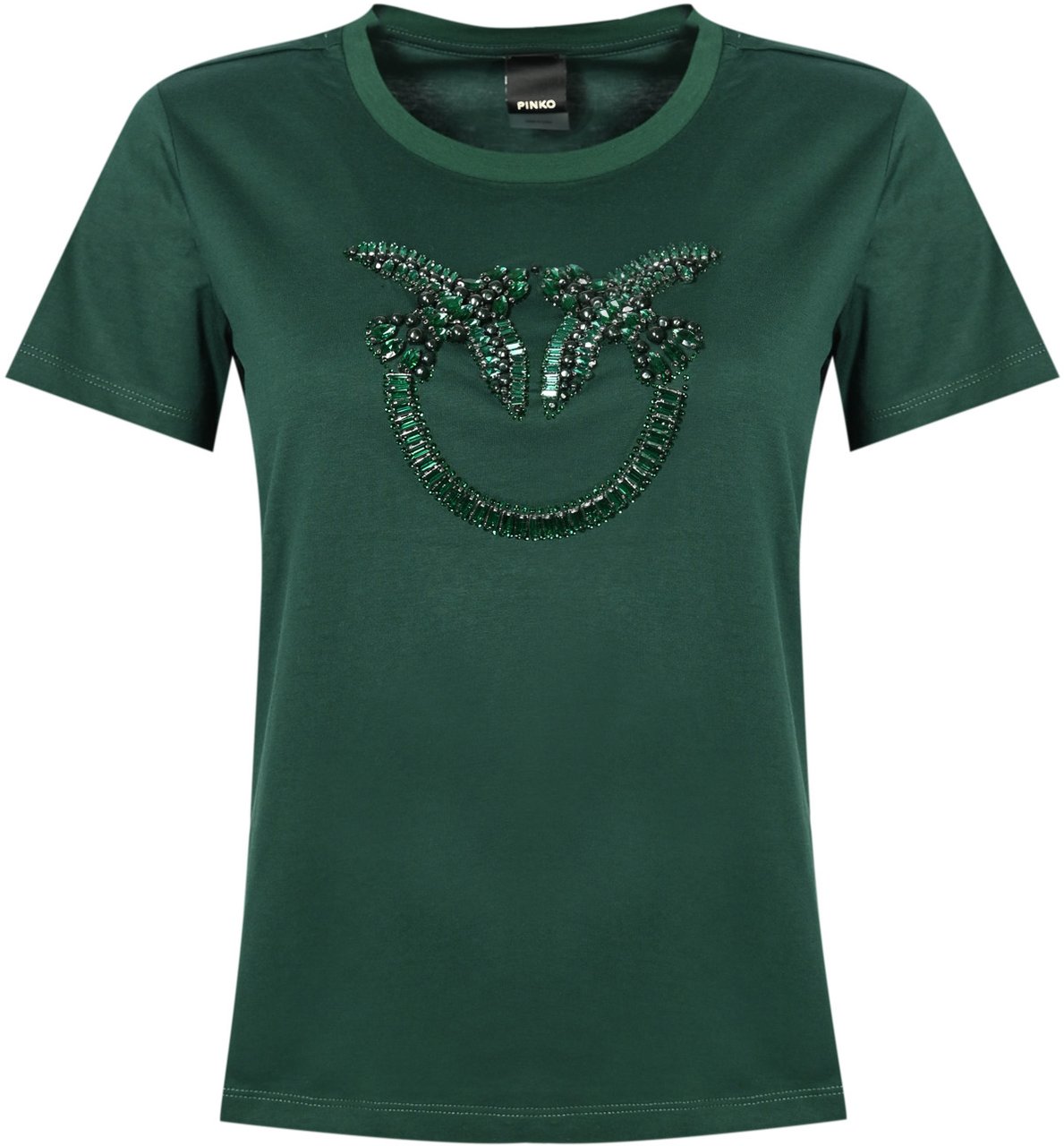 Pinko T-Shirts And Polos Verde Vena Groen