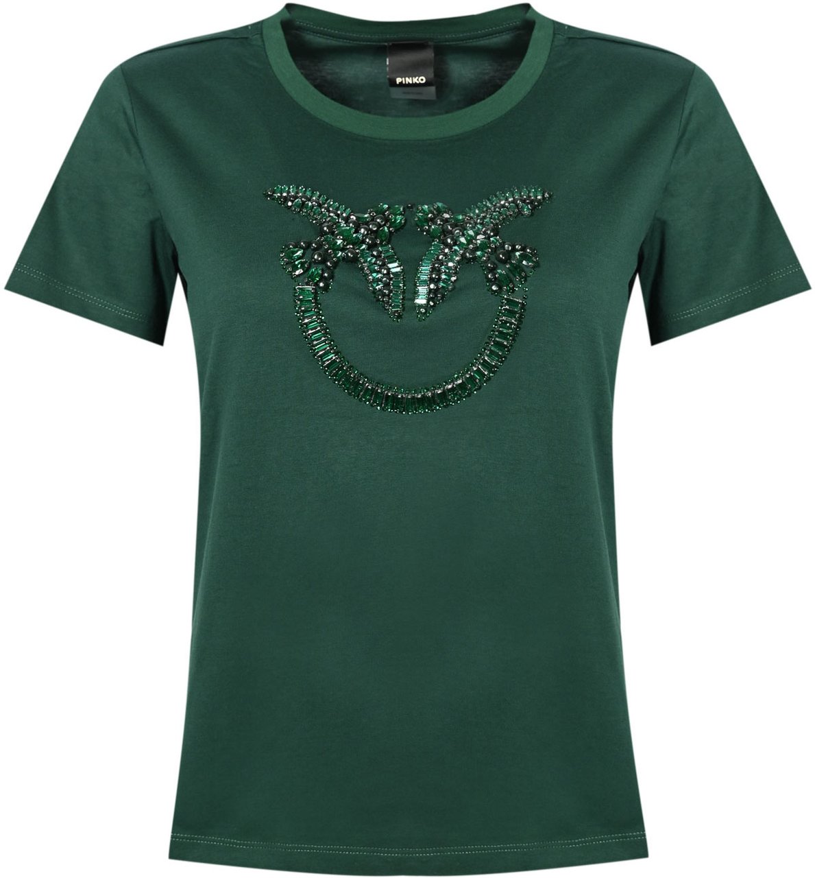 Pinko T-Shirts And Polos Verde Vena Groen