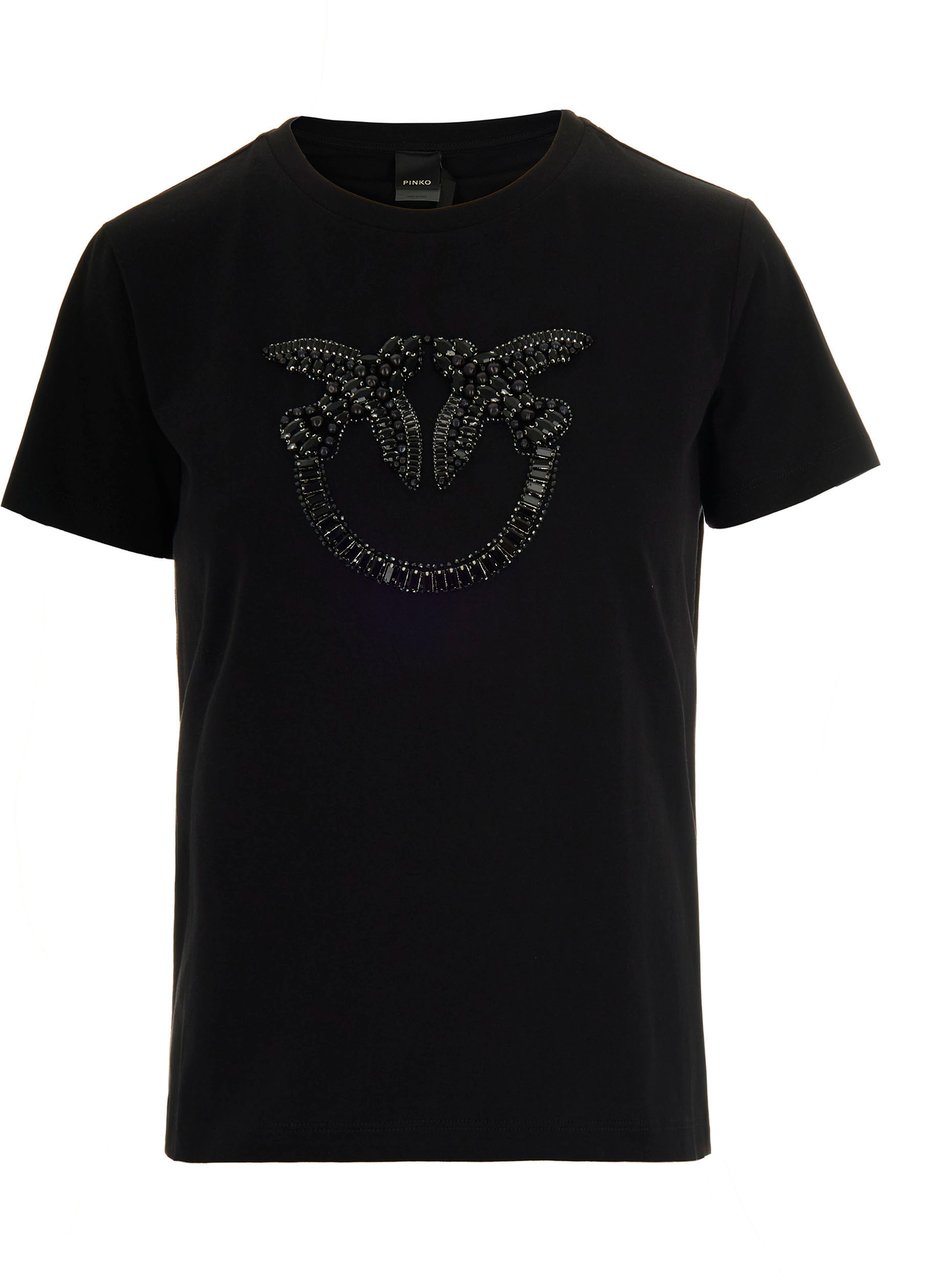 Pinko T-Shirts And Polos Nero Limousine Zwart