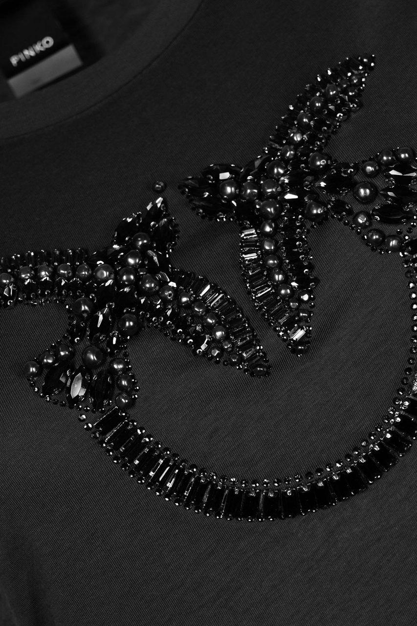 Pinko T-Shirts And Polos Nero Limousine Zwart