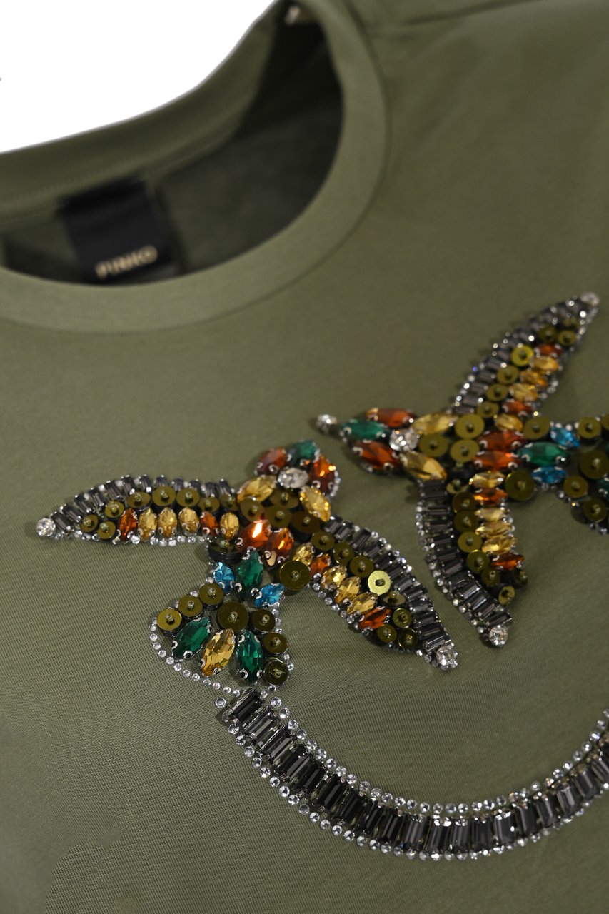 Pinko Sweaters Verde Vertiver Groen