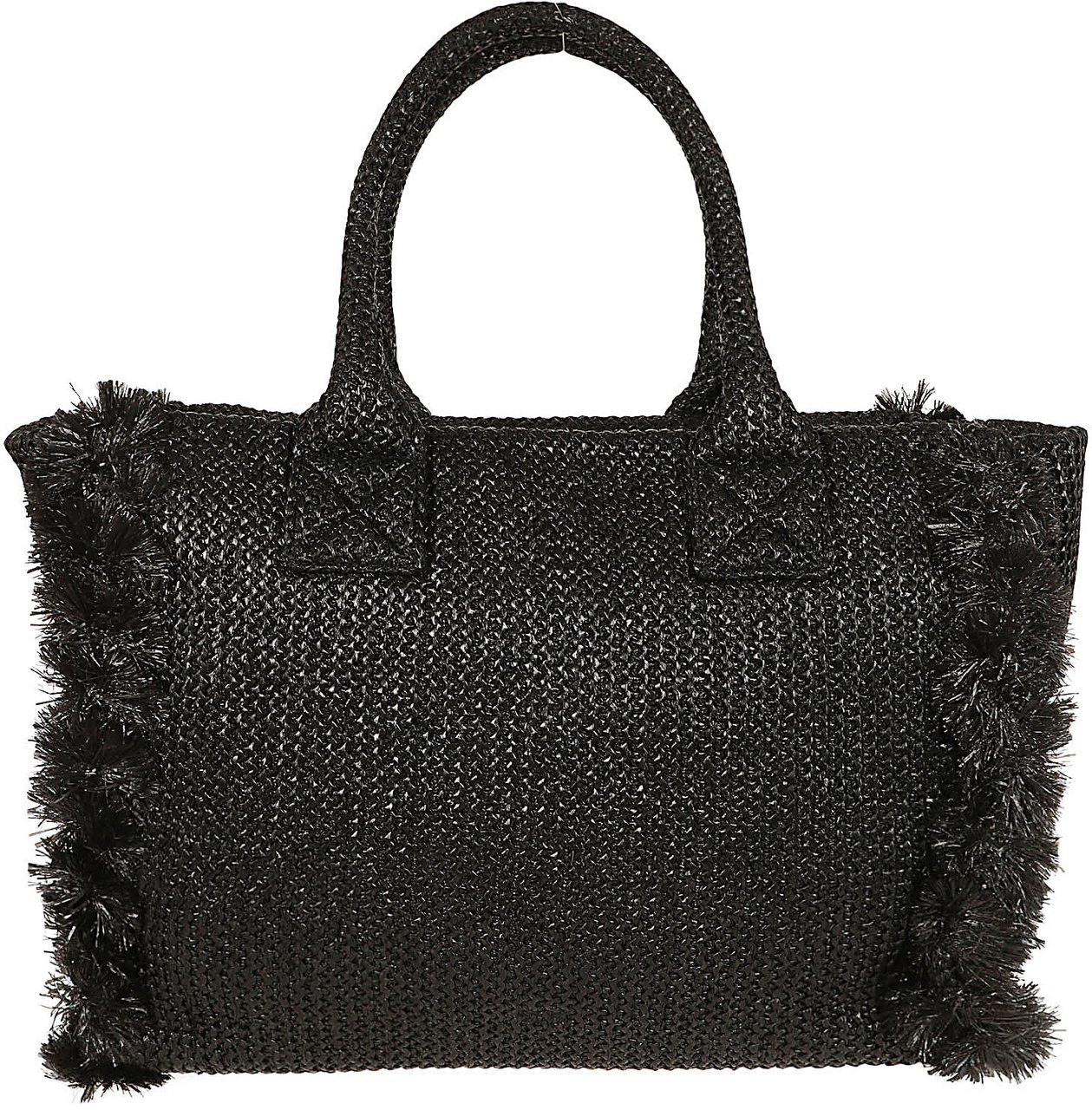 PINKO BEACH SHOPPER RAFIA Zwart