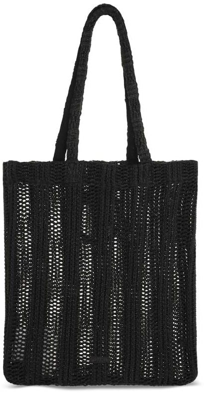 Pinko PINKO Black Raffia Shoulder Bag Zwart