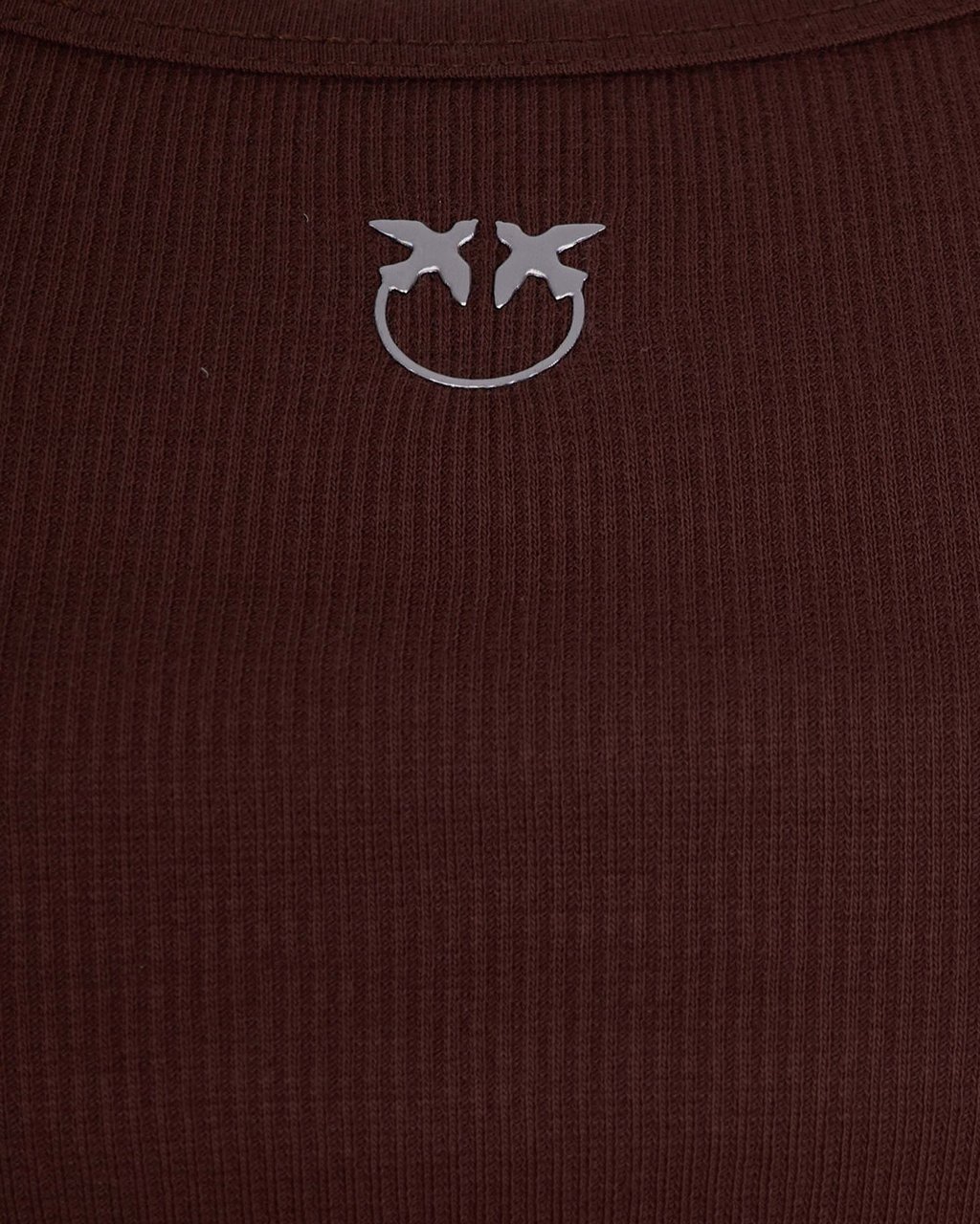 Pinko T-Shirts And Polos Marrone Terra X Piante Bruin