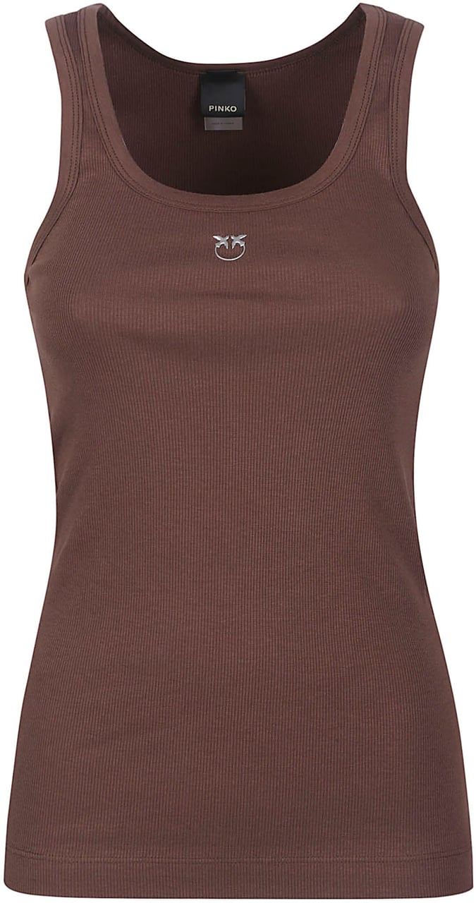 Pinko Calcolatore Tank Top Brown Bruin