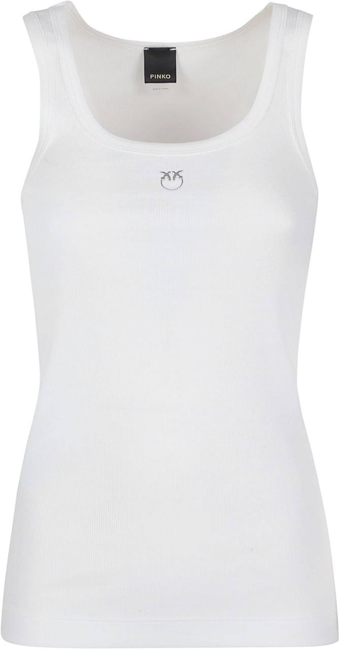Pinko Calcolatore Tank Top White Wit
