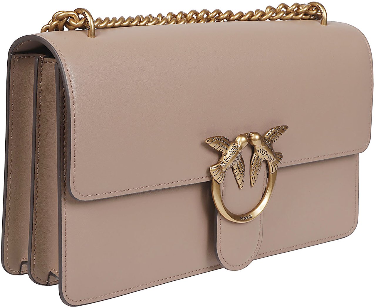 Pinko Love One Classic Bag Brown Bruin