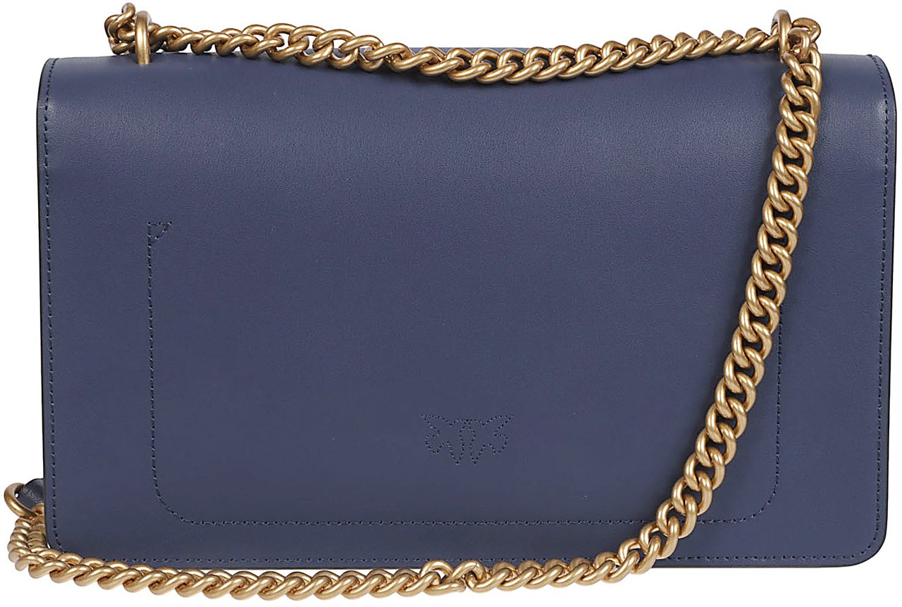 Pinko Love One Classic Bag Blue Blauw
