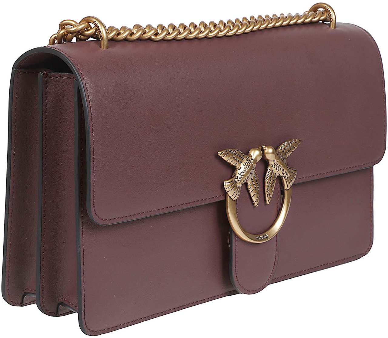 Pinko Love One Classic Bag Brown Bruin
