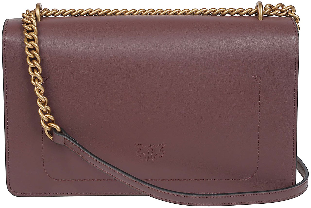 Pinko Love One Classic Bag Brown Bruin