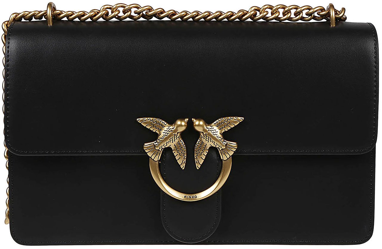 Pinko Love One Classic Bag Black Zwart
