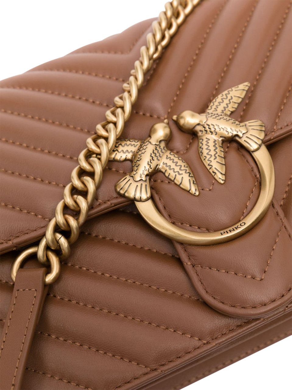 Pinko Pinko Borse... Marrone E Oro Goud