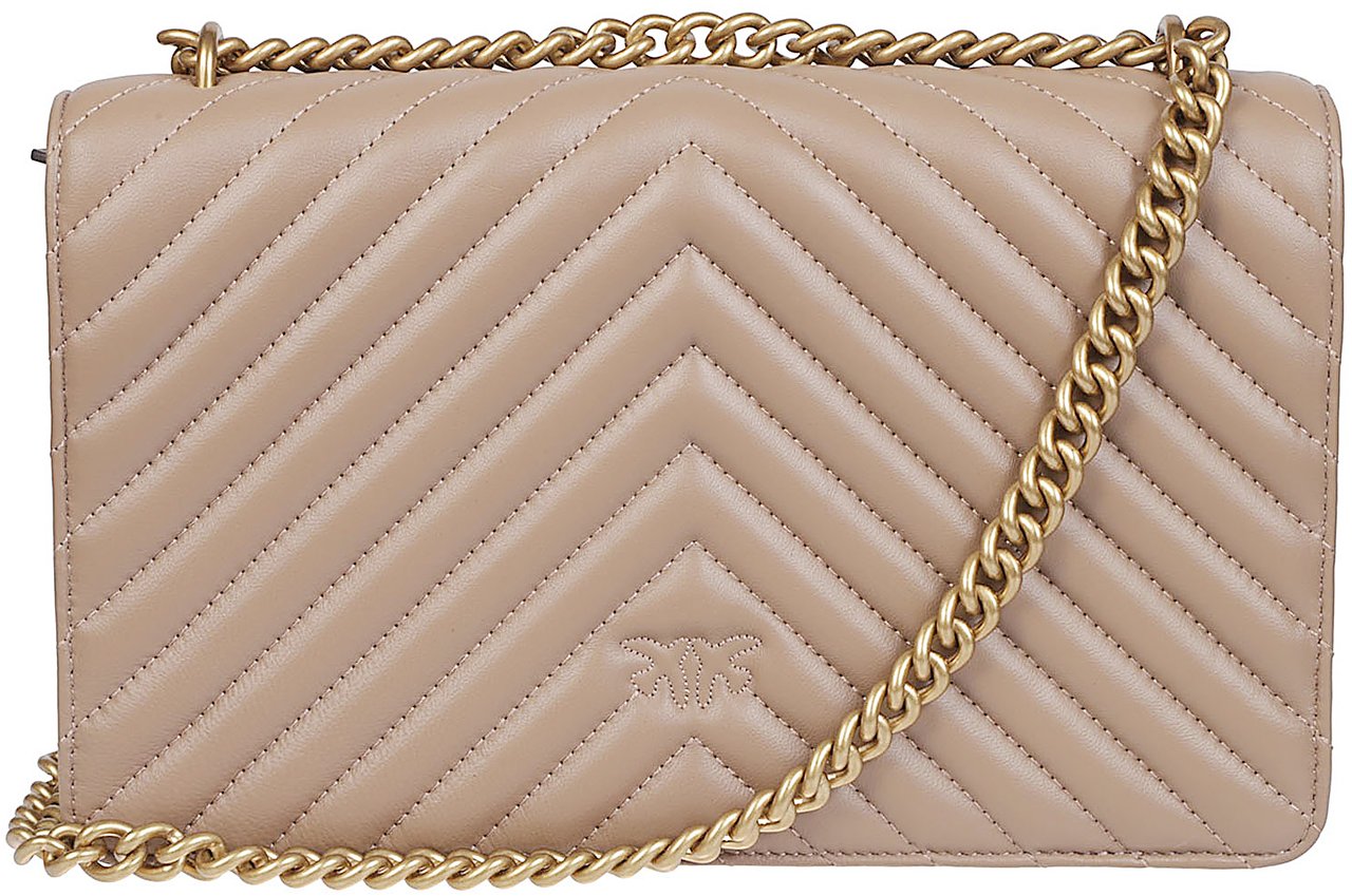 Pinko Love One Classic Dc Bag Brown Bruin