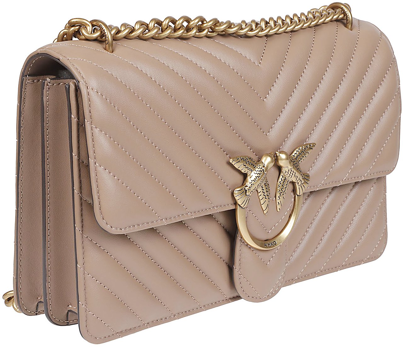 Pinko Love One Classic Dc Bag Brown Bruin