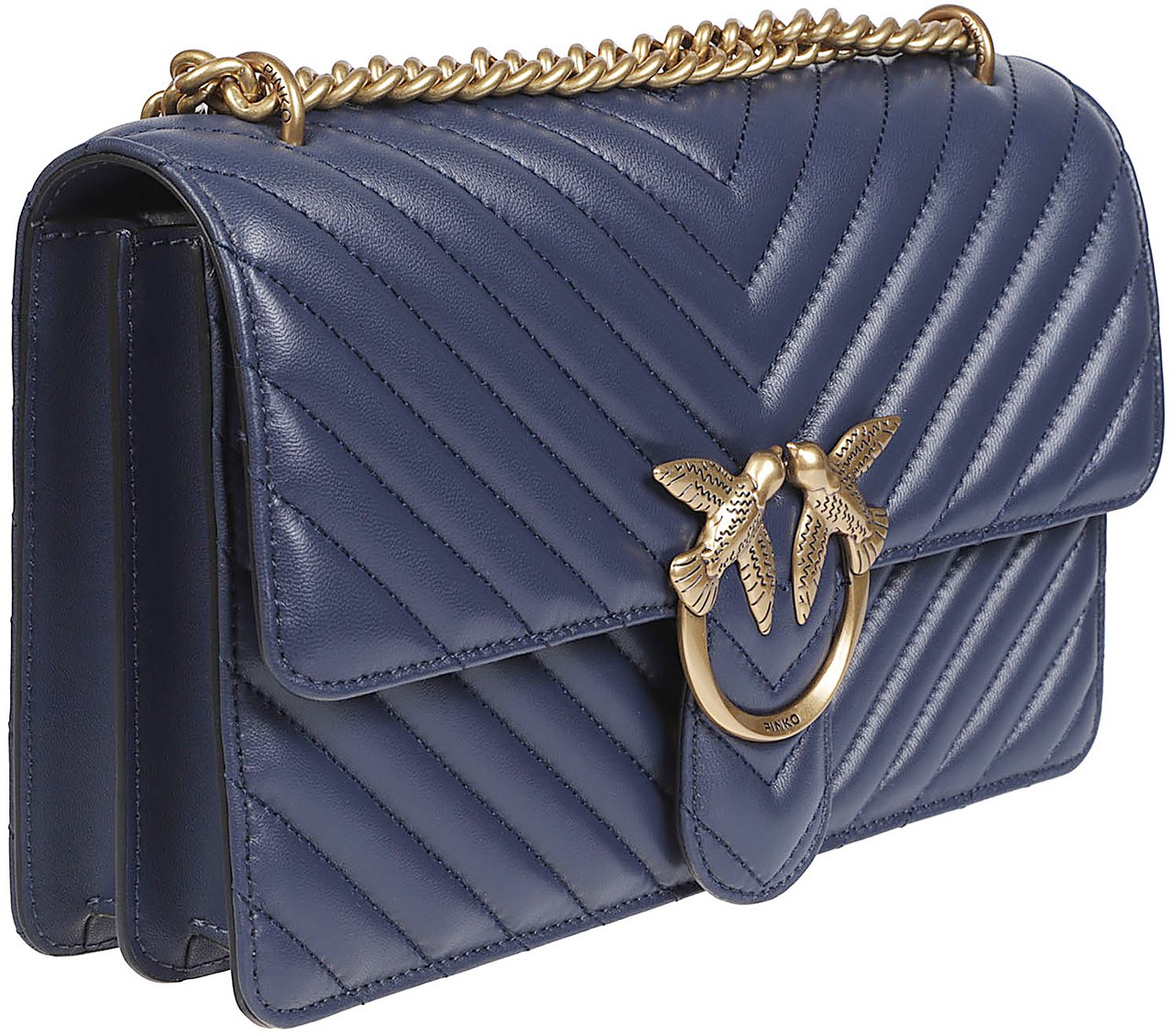 Pinko Love One Classic Dc Bag Blue Blauw
