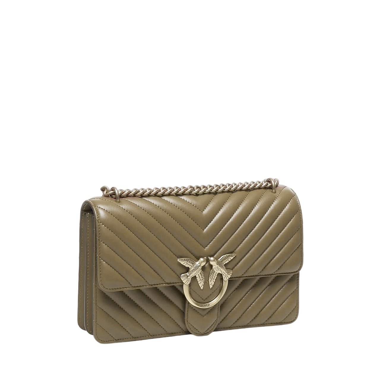 Pinko Love One Classic Shoulder Bag Bruin