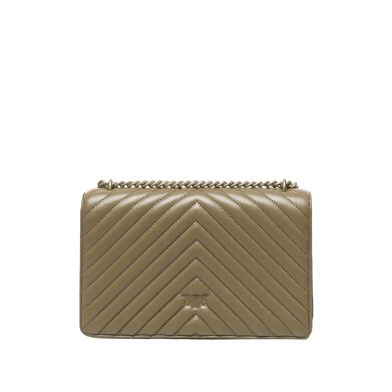 Pinko Love One Classic Shoulder Bag Bruin