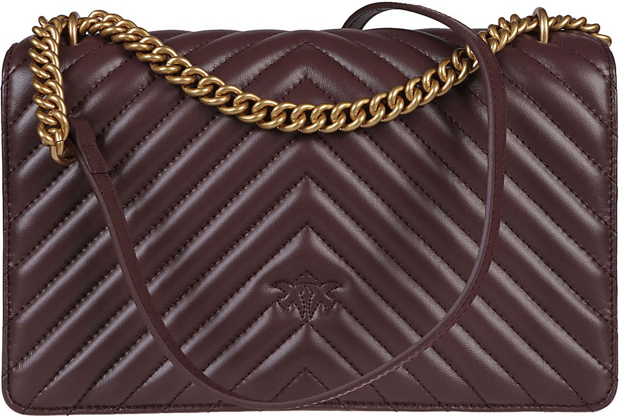 Pinko Love One Classic Dc Bag Brown Bruin
