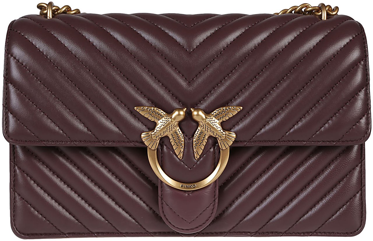 Pinko Love One Classic Dc Bag Brown Bruin