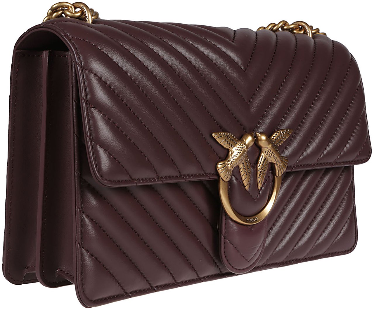 Pinko Love One Classic Dc Bag Brown Bruin