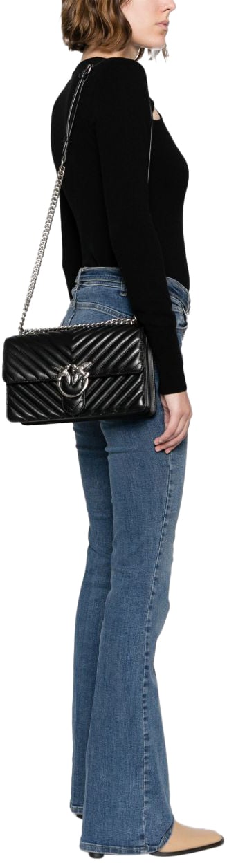 Pinko Love One Classic Dc Nero-Old Silver Divers