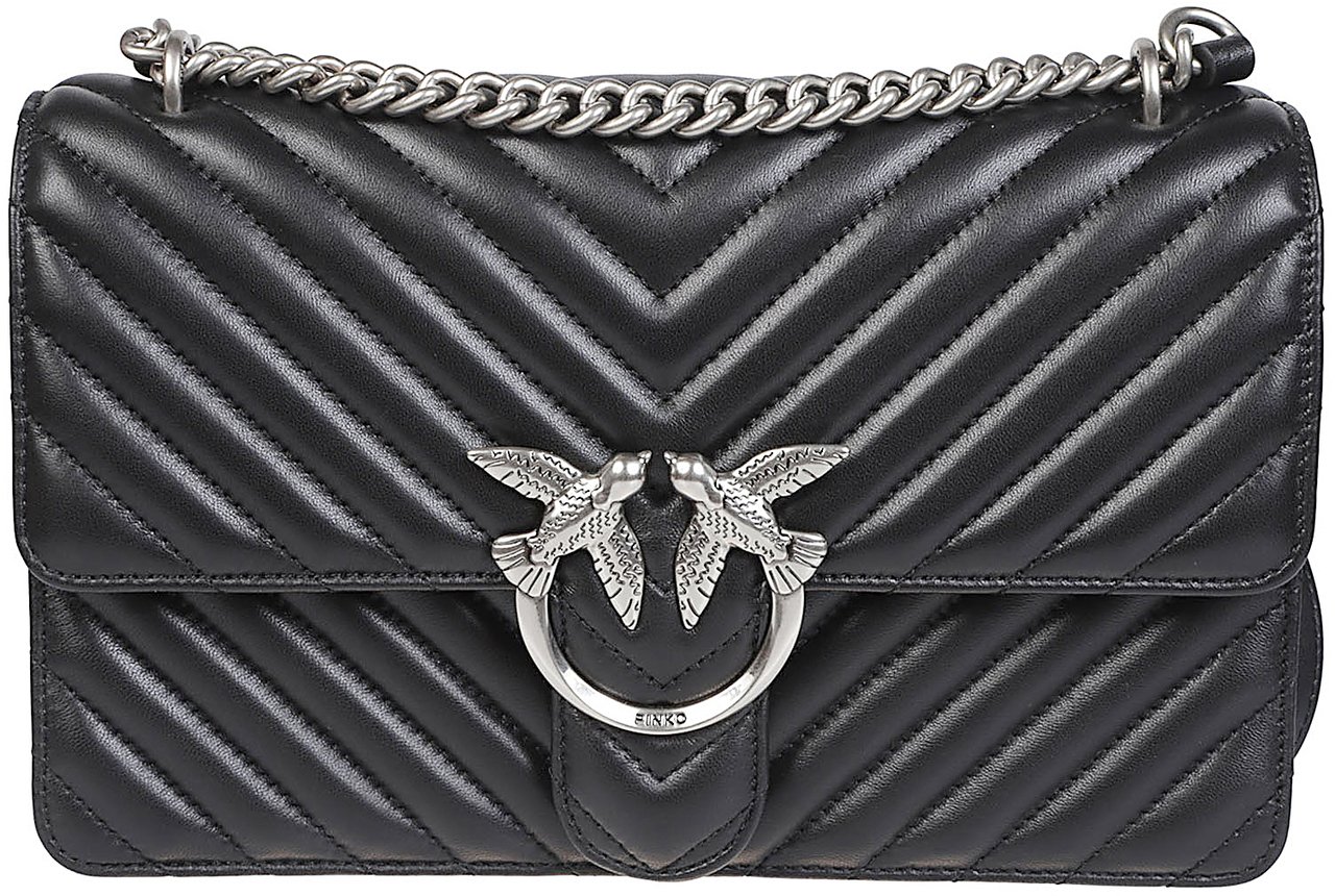 Pinko Love One Classic Dc Bag Black Zwart