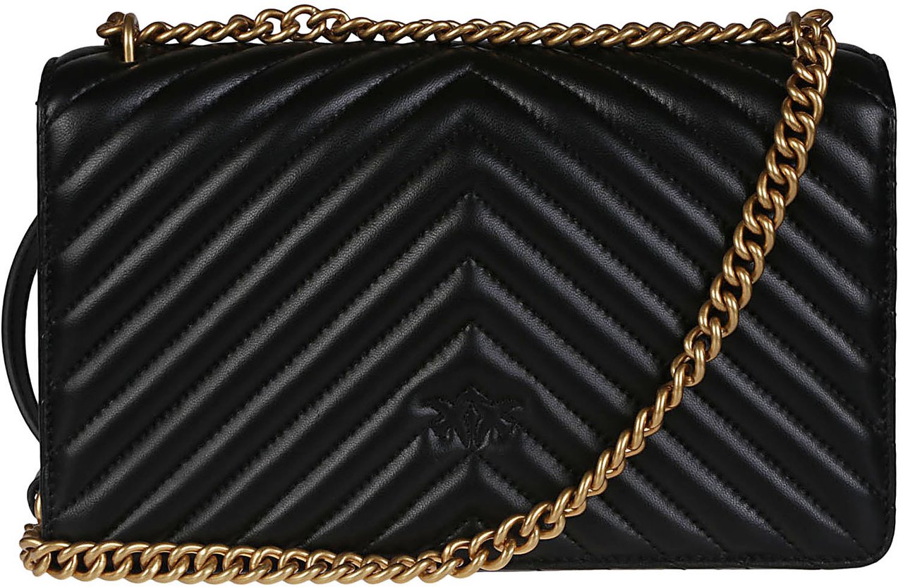 Pinko Love One Classic Dc Bag Black Zwart
